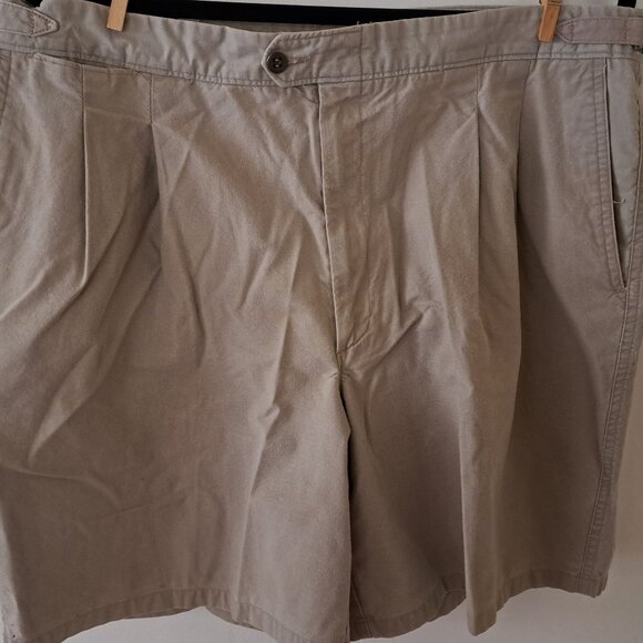 Haggar EZ's Khaki Casual Shorts Men 38 Waist Pre-Owned - Picture 1 of 8